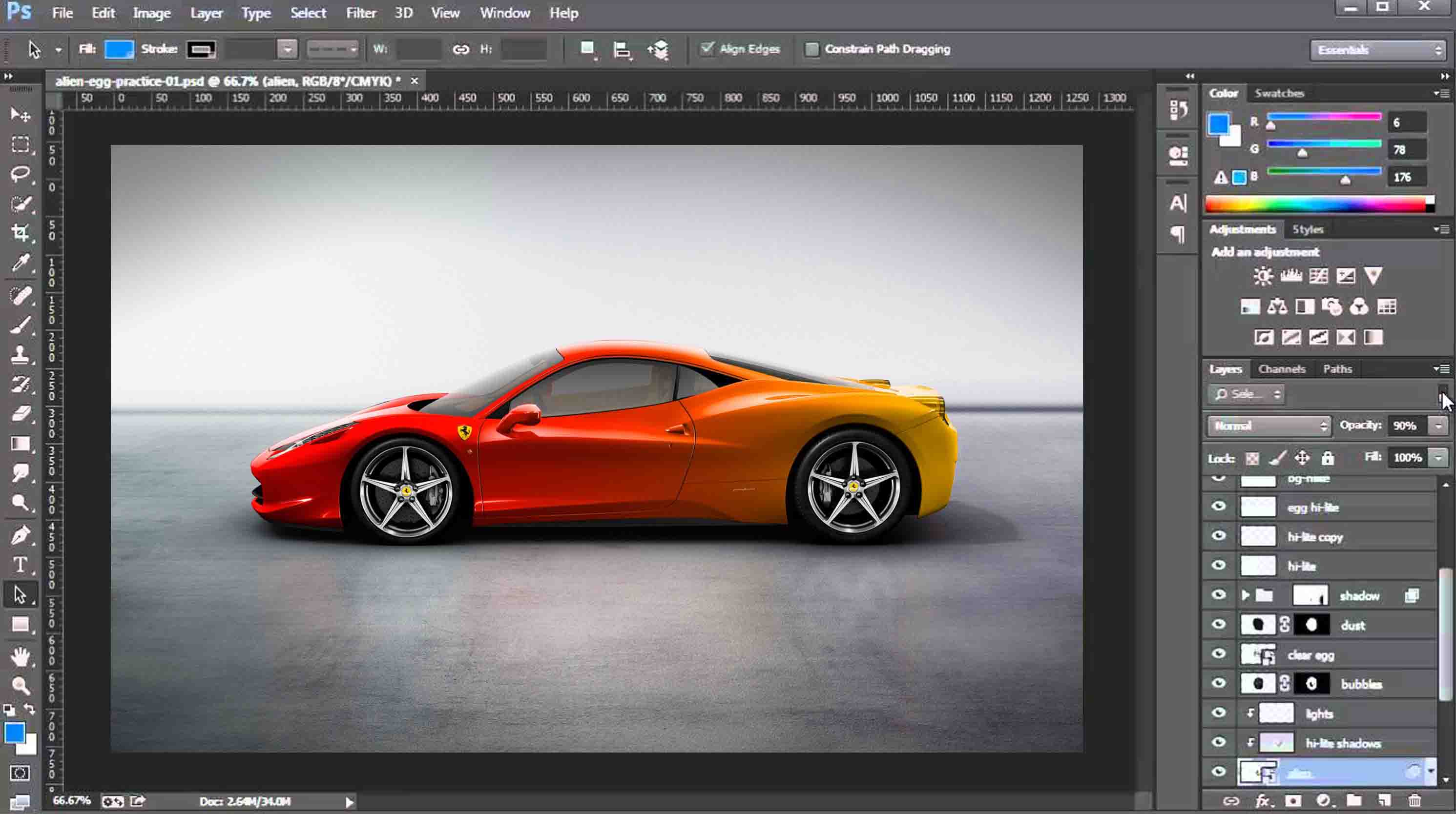 Adobe Photoshop, the Ferrari of digital drawing and painting programs