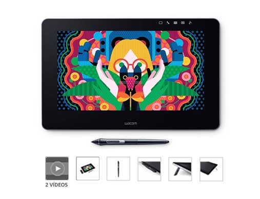 Cintiq Pro 13: 8192 pressure levels and multi-touch screen