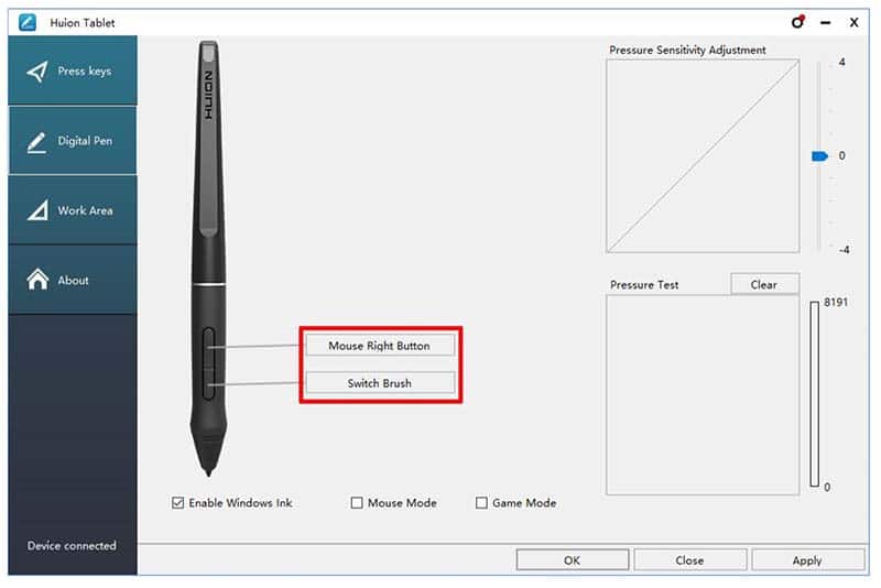 V14 driver for the new Huion drawing monitors