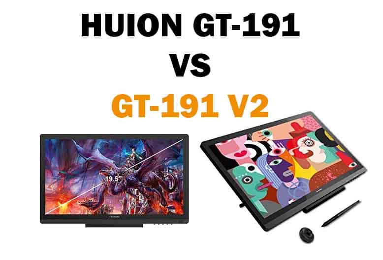 Huion GT-191 versus GT-191 V2