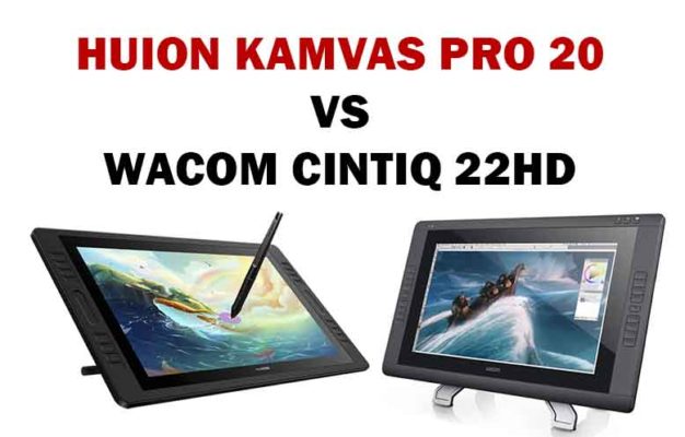 Huion Kamvas Pro 20 vs Wacom Cintiq 22 HD