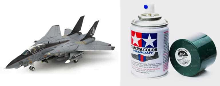 model airplane painting with spray
