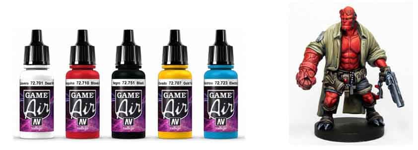Vallejo Game Air airbrush paints for fantasy miniatures