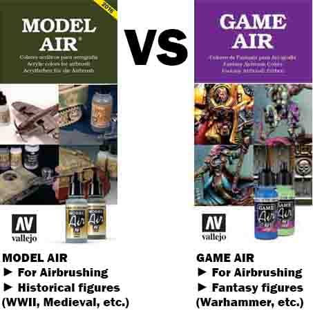 Vallejo Model Air vs Game Air